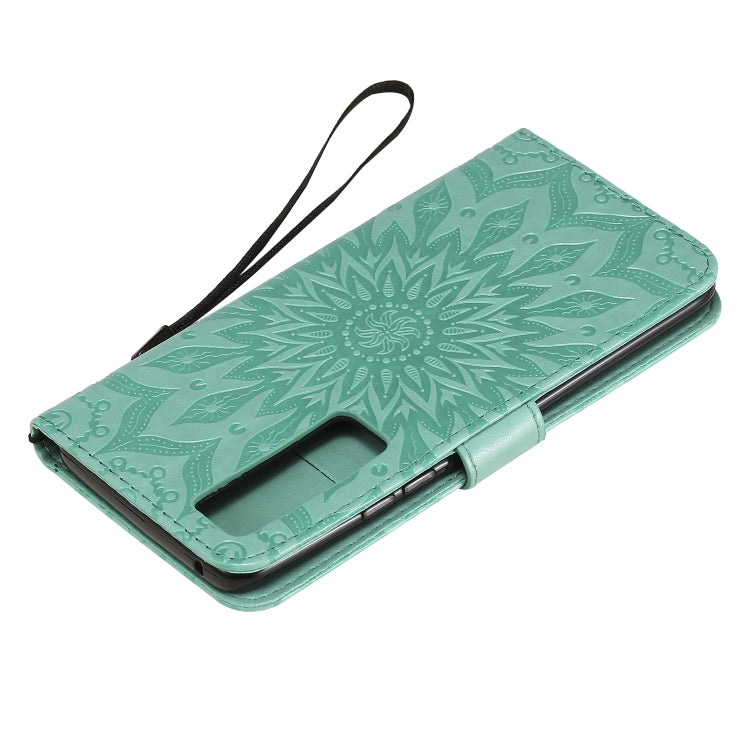 Embossed Sunflower Pattern Horizontal Flip PU Leather Case with Holder & Card Slots & Wallet & Lanyard, For Huawei Nova 7 Pro 5G, For Huawei Nova 7 SE/P40 Lite 5G, For Huawei Nova 7 5G