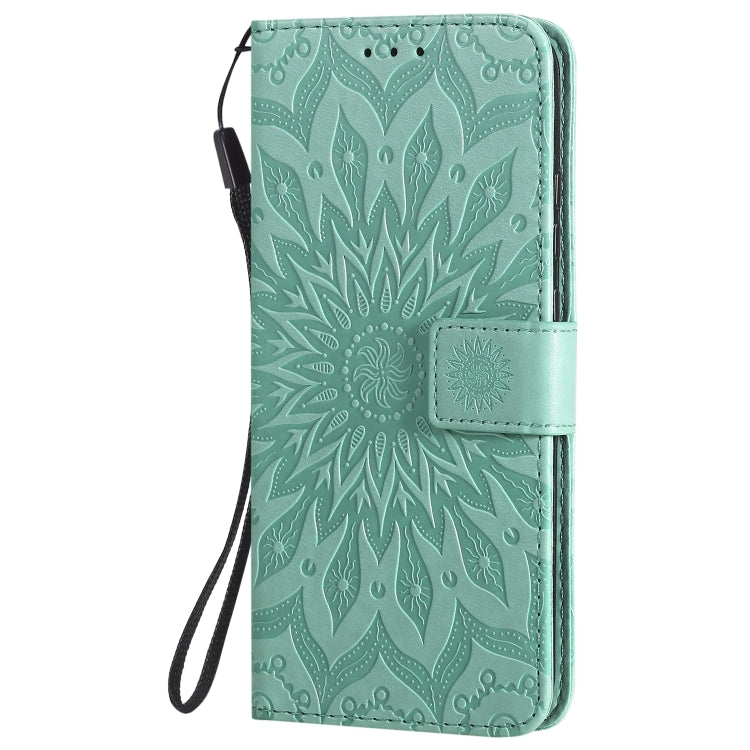 Embossed Sunflower Pattern Horizontal Flip PU Leather Case with Holder & Card Slots & Wallet & Lanyard, For Huawei P40 Lite E/Y7p/Honor 9C, For Huawei P smart 2020, For Huawei Y5p/Honor 9S