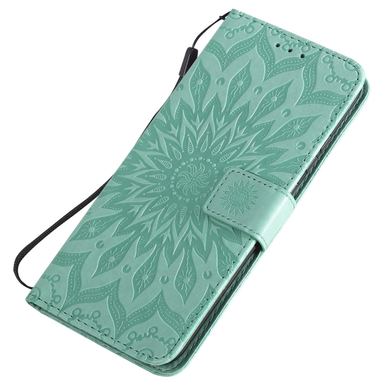 Embossed Sunflower Pattern Horizontal Flip PU Leather Case with Holder & Card Slots & Wallet & Lanyard, For Huawei P40 Lite E/Y7p/Honor 9C, For Huawei P smart 2020, For Huawei Y5p/Honor 9S