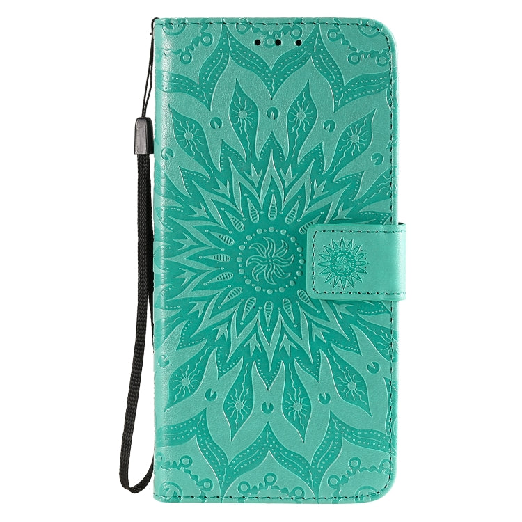 Embossed Sunflower Pattern Horizontal Flip PU Leather Case with Holder & Card Slots & Wallet & Lanyard, For Huawei Honor 30, For Huawei Honor Play 4T Pro, For Galaxy A21s
