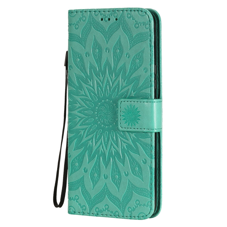 Embossed Sunflower Pattern Horizontal Flip PU Leather Case with Holder & Card Slots & Wallet & Lanyard, For Huawei Honor 30, For Huawei Honor Play 4T Pro, For Galaxy A21s
