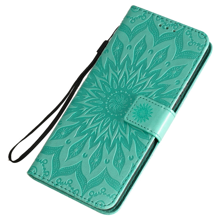 Embossed Sunflower Pattern Horizontal Flip PU Leather Case with Holder & Card Slots & Wallet & Lanyard, For Huawei Honor 30, For Huawei Honor Play 4T Pro, For Galaxy A21s