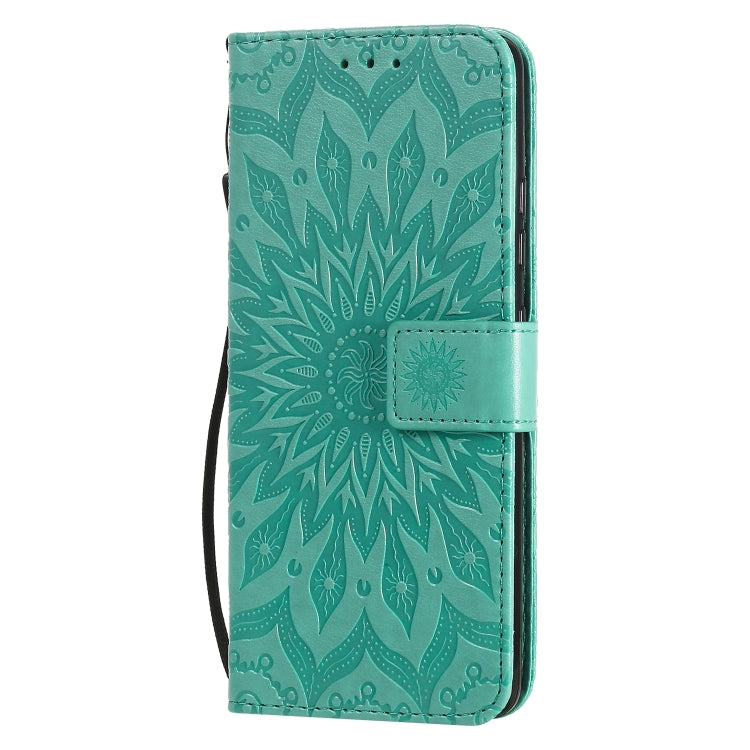 Embossed Sunflower Pattern Horizontal Flip PU Leather Case with Holder & Card Slots & Wallet & Lanyard, For Galaxy A51 5G, For Galaxy A71 5G, For Galaxy A11