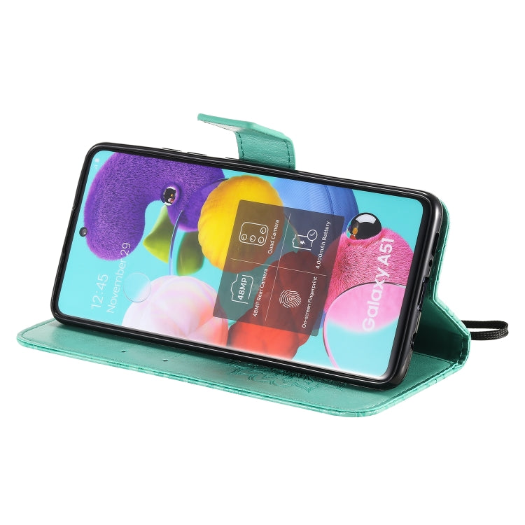Embossed Sunflower Pattern Horizontal Flip PU Leather Case with Holder & Card Slots & Wallet & Lanyard, For Galaxy A51 5G, For Galaxy A71 5G, For Galaxy A11