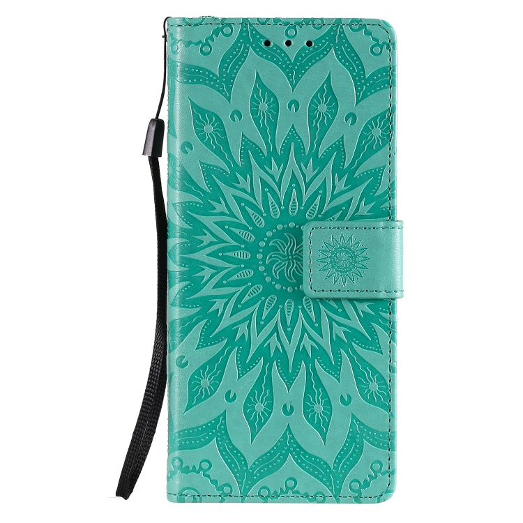 Embossed Sunflower Pattern Horizontal Flip PU Leather Case with Holder & Card Slots & Wallet & Lanyard, For Sony Xperia L4, For Sony Xperia 10 II
