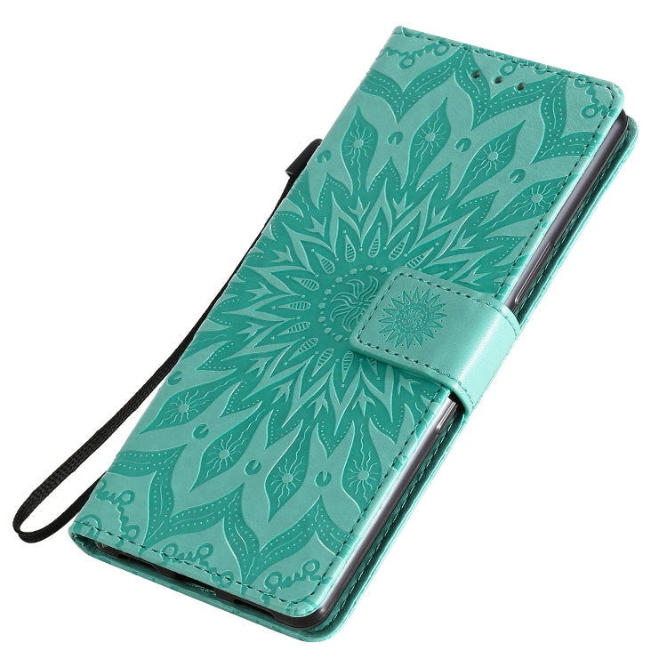 Embossed Sunflower Pattern Horizontal Flip PU Leather Case with Holder & Card Slots & Wallet & Lanyard, For Sony Xperia L4, For Sony Xperia 10 II
