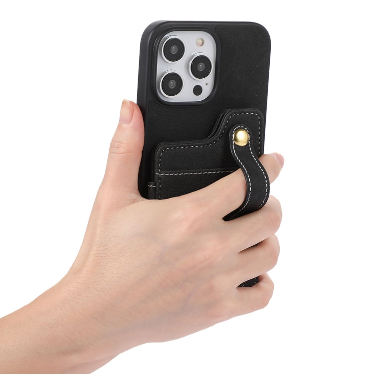 ABEEL Litchi Texture Card Bag PU Phone Case, For iPhone 15 Pro Max, For iPhone 15 Pro, For iPhone 15 Plus, For iPhone 15, For iPhone 14 Plus, For iPhone 14