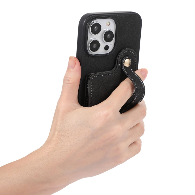 ABEEL Litchi Texture Card Bag PU Phone Case, For iPhone 14 Pro, For iPhone 14 Pro Max