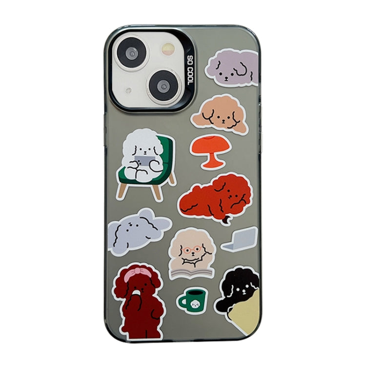 Cute Animal Pattern Series PC + TPU Phone Case, For iPhone 14, For iPhone 15 Pro Max