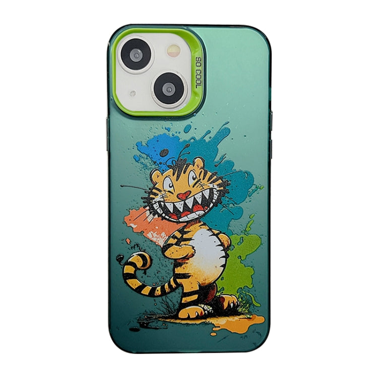 Cute Animal Pattern Series PC + TPU Phone Case, For iPhone 14, For iPhone 15 Pro Max