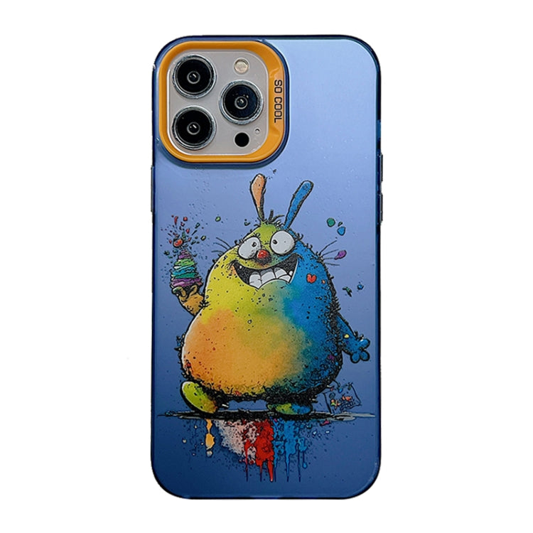 Cute Animal Pattern Series PC + TPU Phone Case, For iPhone 14 Pro Max, For iPhone 15 Plus