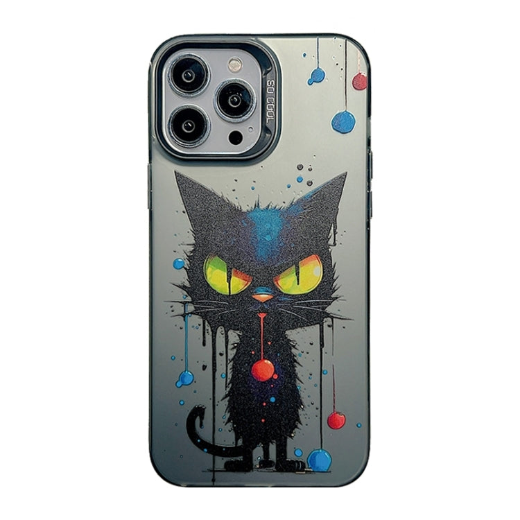 Cute Animal Pattern Series PC + TPU Phone Case, For iPhone 14, For iPhone 15 Pro Max