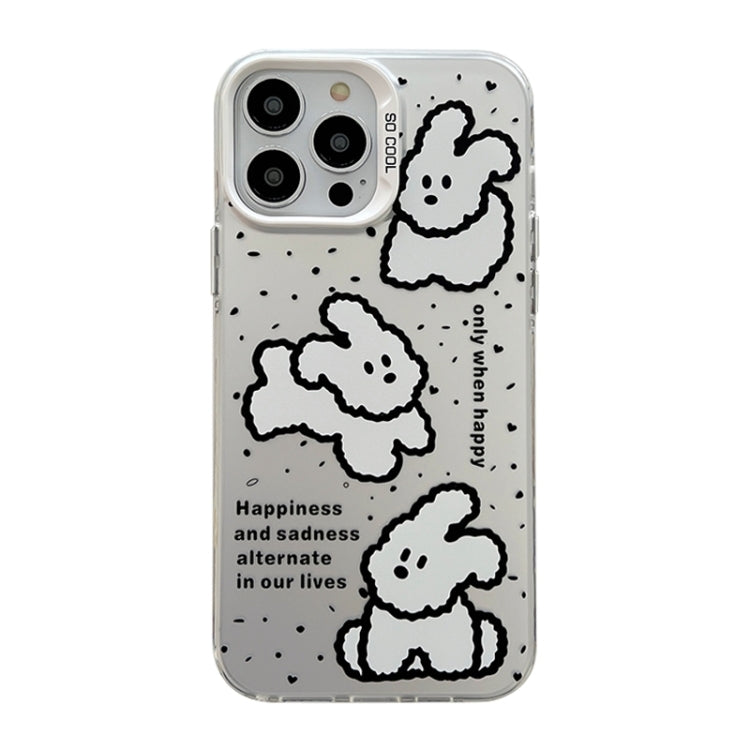 Cute Animal Pattern Series PC + TPU Phone Case, For iPhone 15 Pro, For iPhone 14 Pro