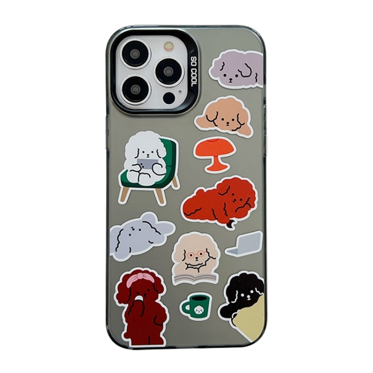 Cute Animal Pattern Series PC + TPU Phone Case, For iPhone 15 Pro, For iPhone 14 Pro