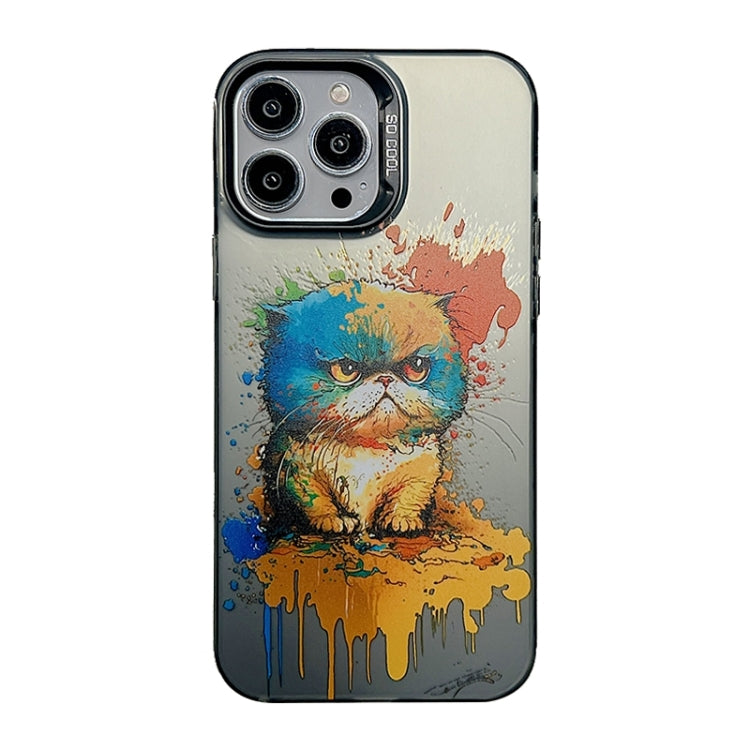 Cute Animal Pattern Series PC + TPU Phone Case, For iPhone 15 Pro, For iPhone 14 Pro
