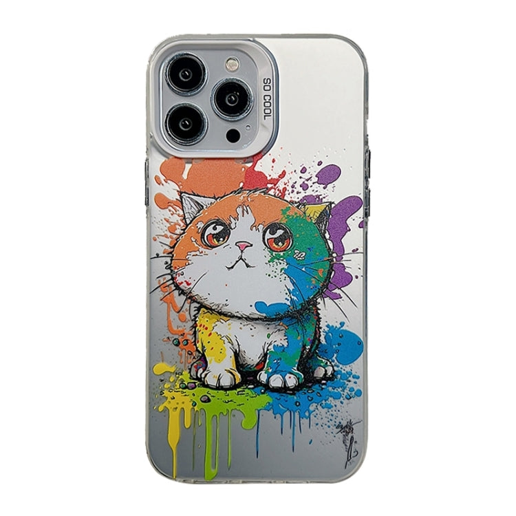 Cute Animal Pattern Series PC + TPU Phone Case, For iPhone 14 Pro, For iPhone 15 Pro
