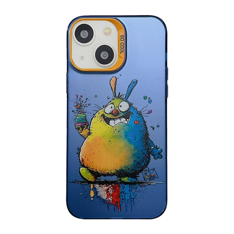 Cute Animal Pattern Series PC + TPU Phone Case, For iPhone 15 Plus, For iPhone 14 Pro Max