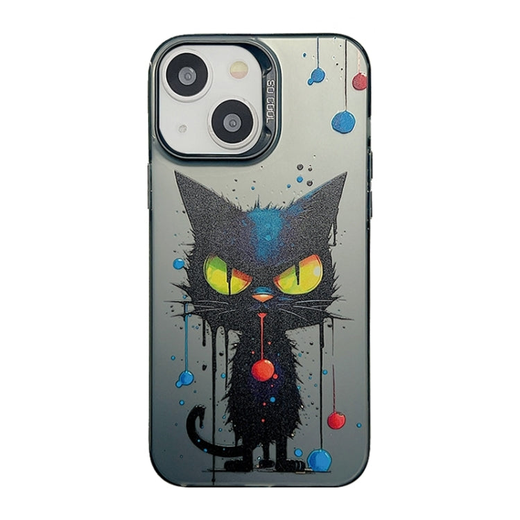 Cute Animal Pattern Series PC + TPU Phone Case, For iPhone 14 Pro Max, For iPhone 15 Plus