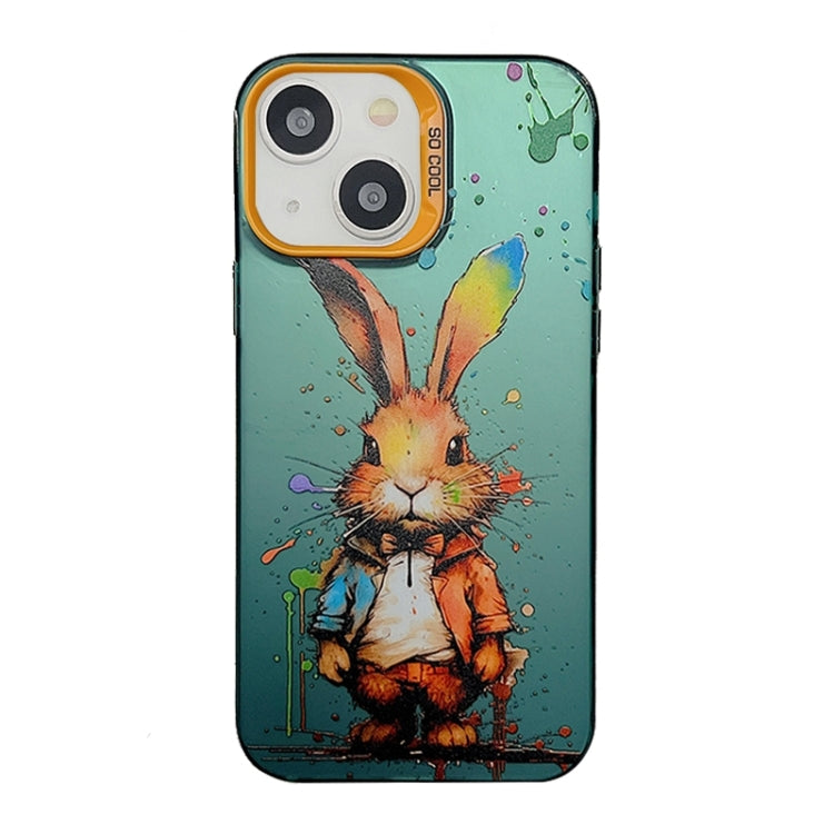 Cute Animal Pattern Series PC + TPU Phone Case, For iPhone 14 Pro Max, For iPhone 15 Plus