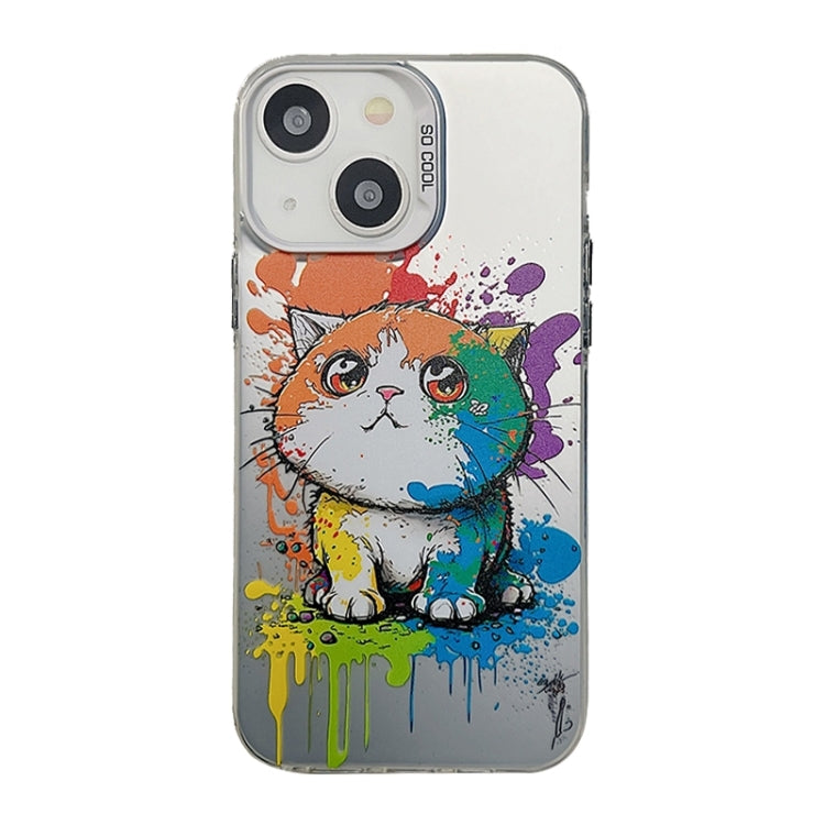 Cute Animal Pattern Series PC + TPU Phone Case, For iPhone 15 Plus, For iPhone 14 Pro Max
