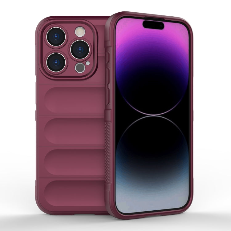 Magic Shield TPU + Flannel Phone Case, For iPhone 15 Pro, For iPhone 15 Plus