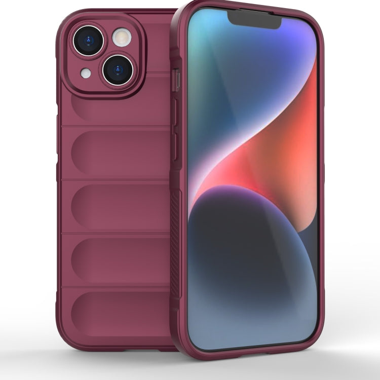 Magic Shield TPU + Flannel Phone Case, For iPhone 15