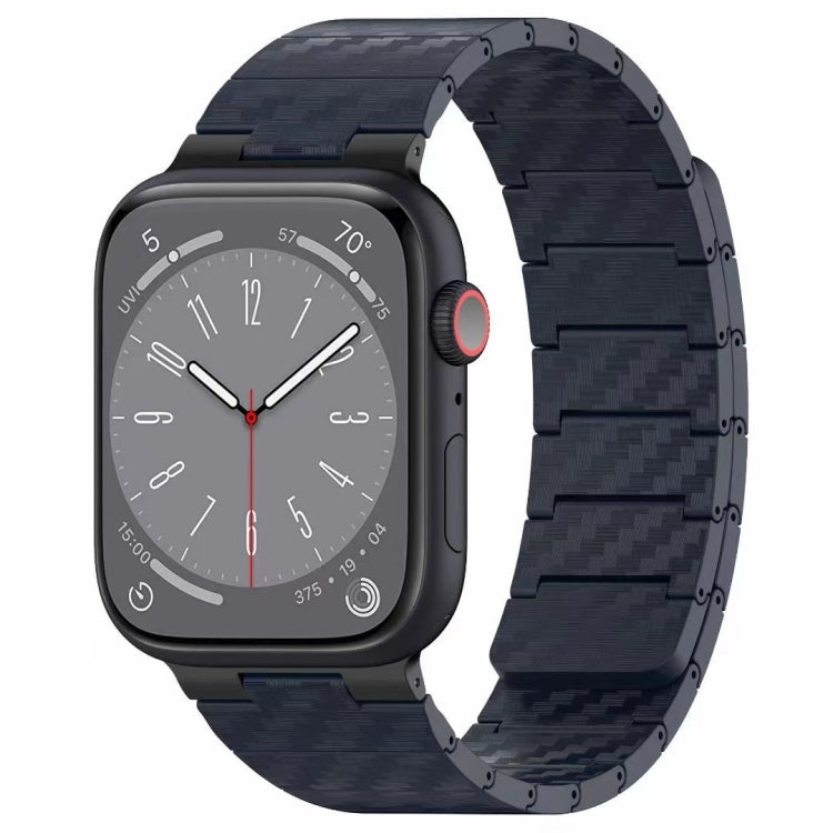 Carbon Fiber Magnetic Loop Watch Band, For Apple Watch Series 8 41mm, For Apple Watch Series 8 45mm, For Apple Watch SE 2022 40mm, For Apple Watch SE 2022 44mm, For Apple Watch Series 7 41mm, For Apple Watch Series 7 45mm, For Apple Watch SE 40mm������...