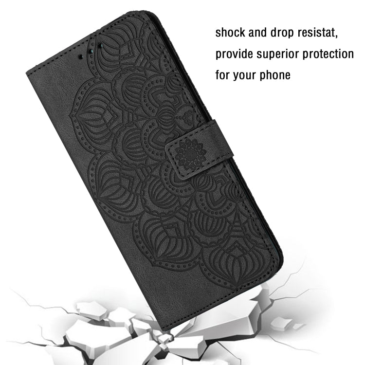 Mandala Embossed Flip Leather Phone Case