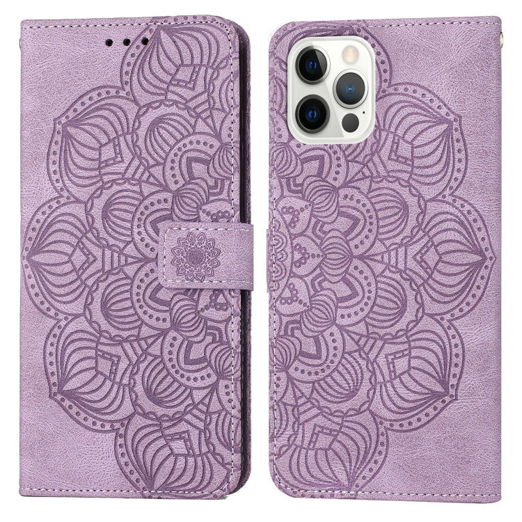 Mandala Embossed Flip Leather Phone Case