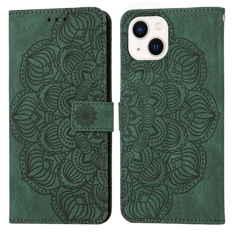 Mandala Embossed Flip Leather Phone Case