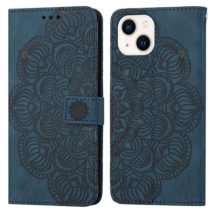 Mandala Embossed Flip Leather Phone Case
