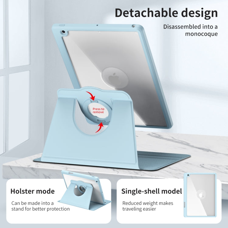 Acrylic 360 Rotation Detachable Leather Tablet Case, For iPad Pro 10.2 2021/2020/2019