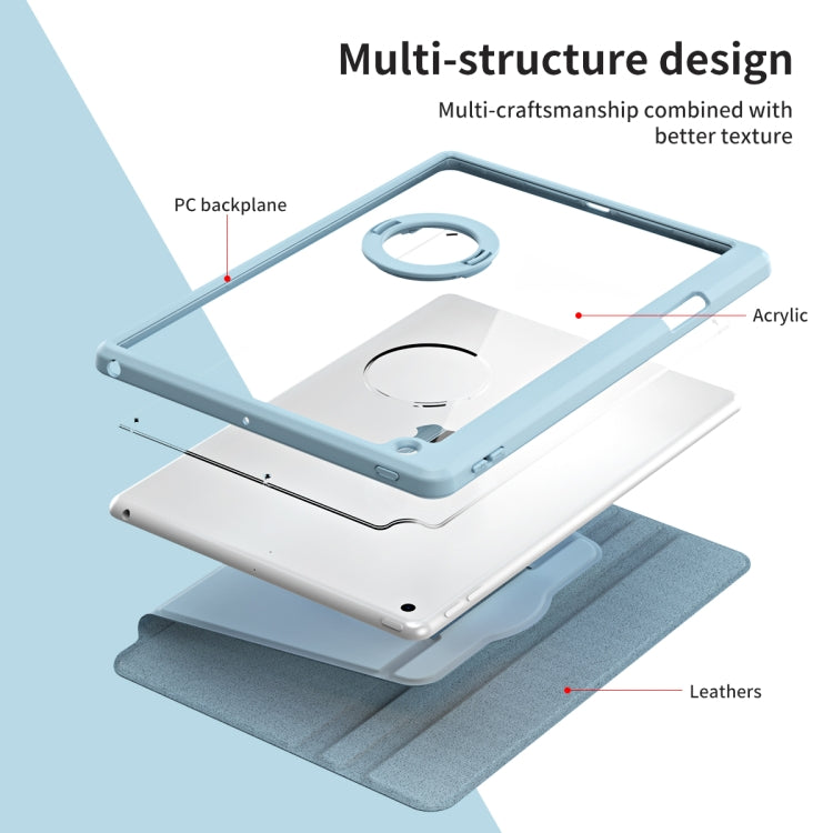 Acrylic 360 Rotation Detachable Leather Tablet Case, For iPad Pro 10.2 2021/2020/2019