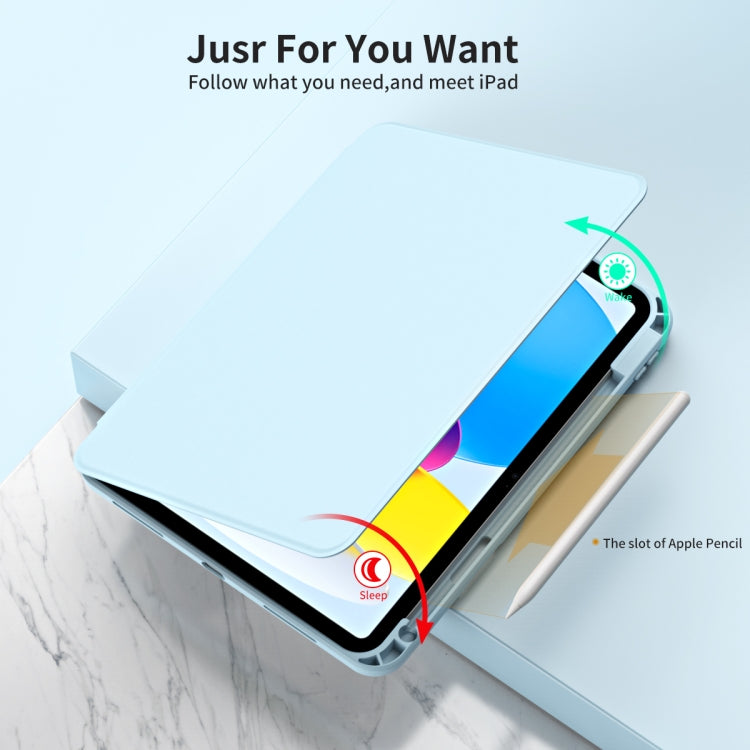 Acrylic 360 Rotation Detachable Leather Tablet Case, For iPad 10th Gen 10.9 2022, For iPad Air 11 2025 / 2024, For iPad Air 13 2025 / 2024