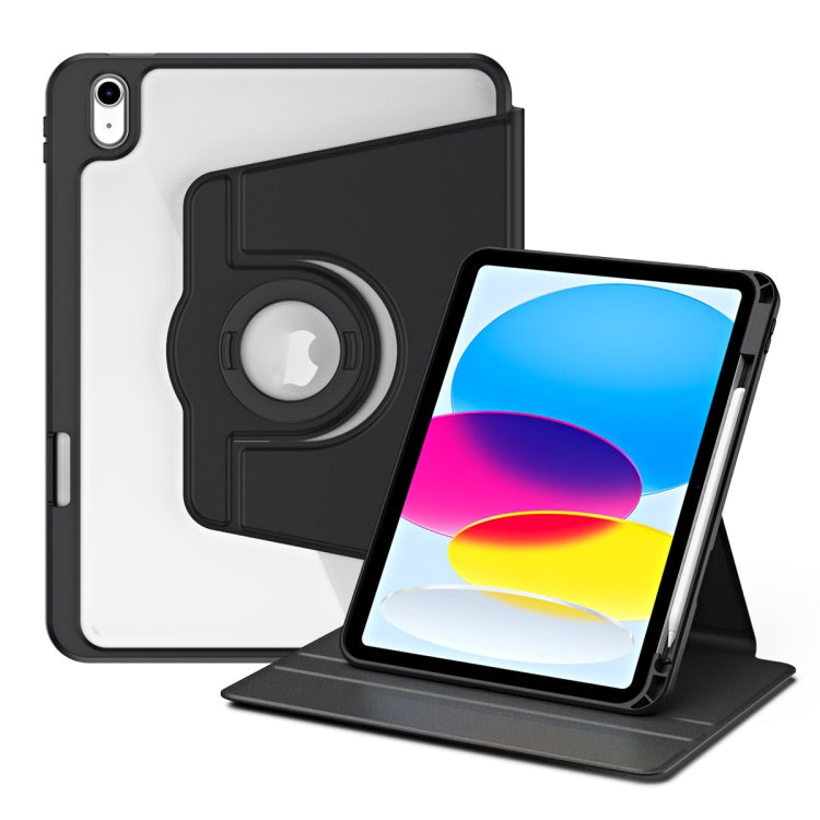 Acrylic 360 Rotation Detachable Leather Tablet Case, For iPad 10th Gen 10.9 2022, For iPad Air 11 2025 / 2024, For iPad Air 13 2025 / 2024
