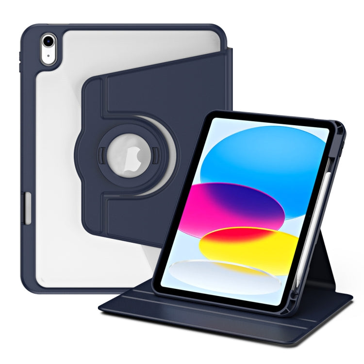 Acrylic 360 Rotation Detachable Leather Tablet Case, For iPad 10th Gen 10.9 2022, For iPad Air 11 2025 / 2024, For iPad Air 13 2025 / 2024