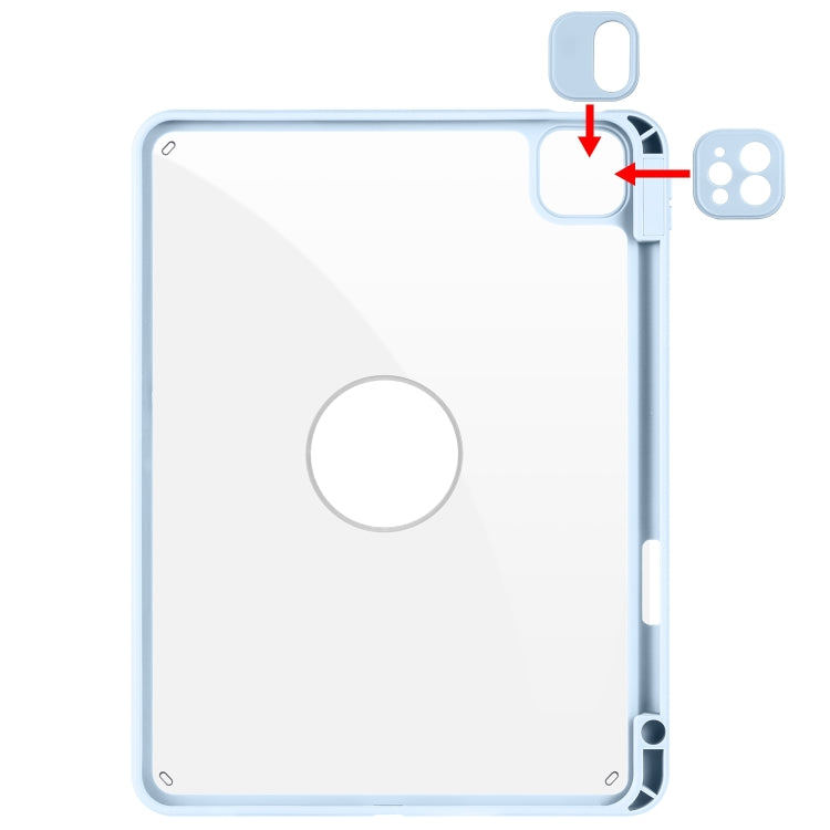 Acrylic 360 Rotation Detachable Leather Tablet Case, For iPad Pro 11 2025 / 2024, For iPad 10th Gen 10.9 2022, For iPad Pro 11 2022 / Air 10.9 2022
