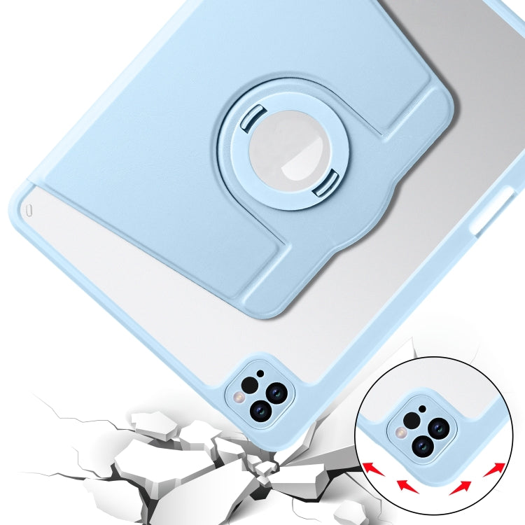 Étui en cuir amovible et rotatif à 360° pour tablette, compatible avec iPad Pro 11 (2024), iPad Pro 11 (2022) / Air 10.9 (2022), iPad Pro 10.2 (2021/2020/2019)