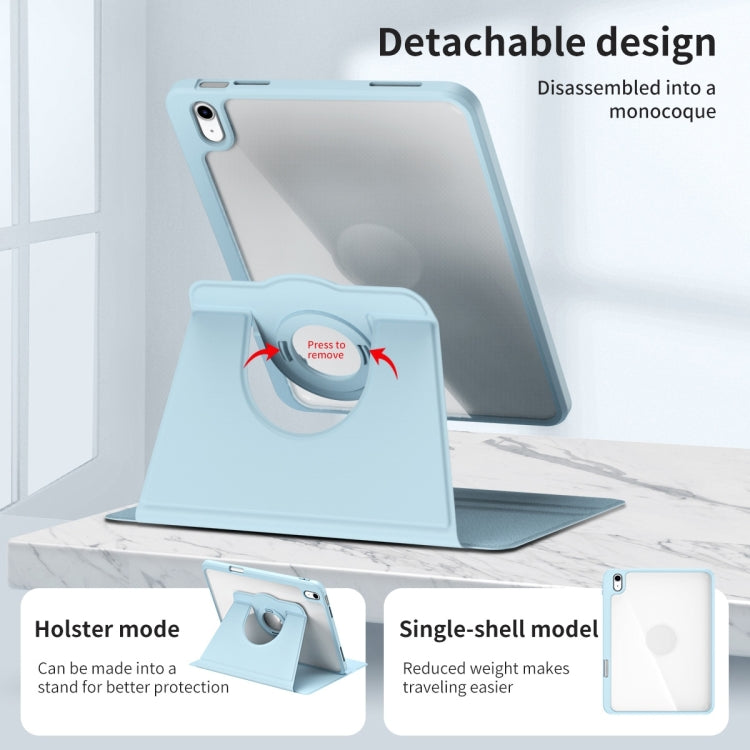 Étui en cuir amovible et rotatif à 360° pour tablette, compatible avec iPad Pro 11 (2024), iPad Pro 11 (2022) / Air 10.9 (2022), iPad Pro 10.2 (2021/2020/2019)