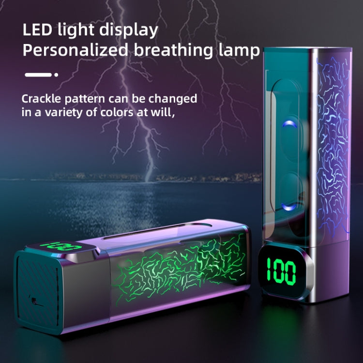 E50 Colorful Light Intelligent Digital Display Bluetooth Earphones, E50