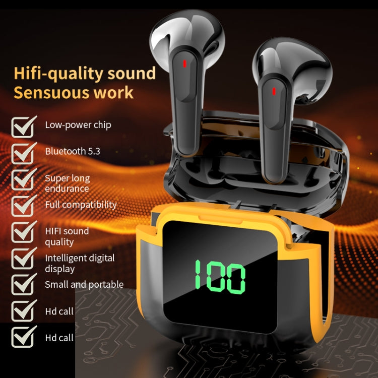 Pro 90 HIFI Level Intelligent Digital Display V5.3 Bluetooth Earphones, Pro 90