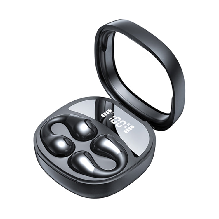 JR01 Transparent Capsule Smart Digital Display Ear-hook Bluetooth Earphones, JR01