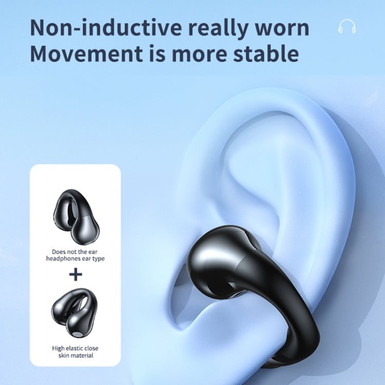 JR01 Transparent Capsule Smart Digital Display Ear-hook Bluetooth Earphones, JR01
