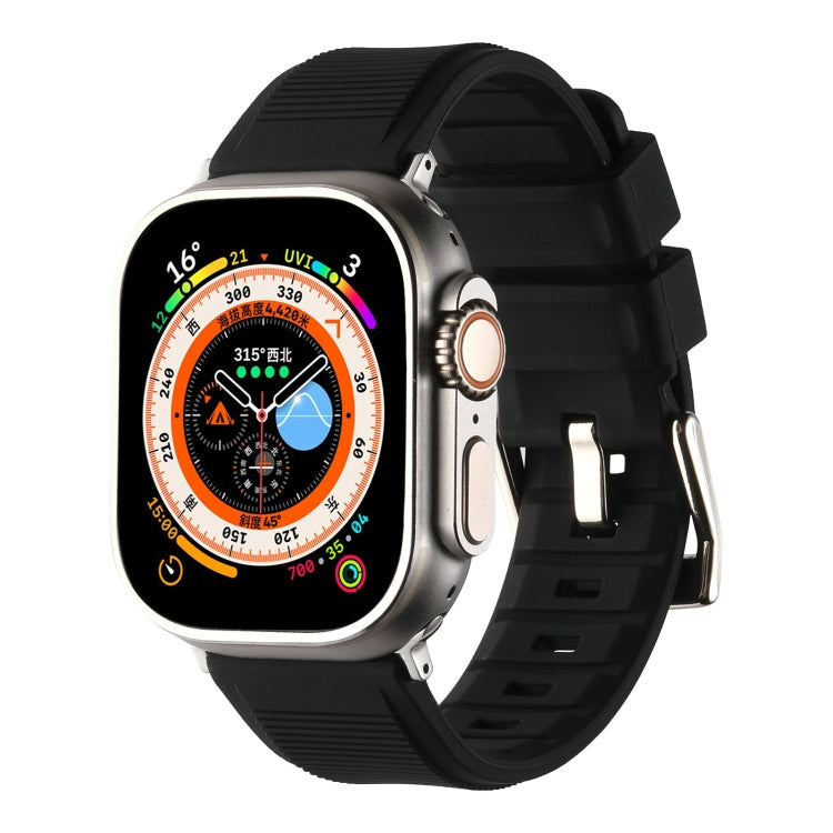 Double Ring Silicone Watch Band, For Apple Watch SE 2023 40mm, For Apple Watch 8 41mm