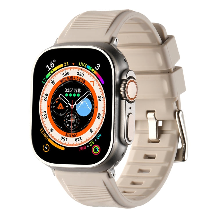 Double Ring Silicone Watch Band, For Apple Watch Ultra 49mm, For Apple Watch SE 2023 44mm