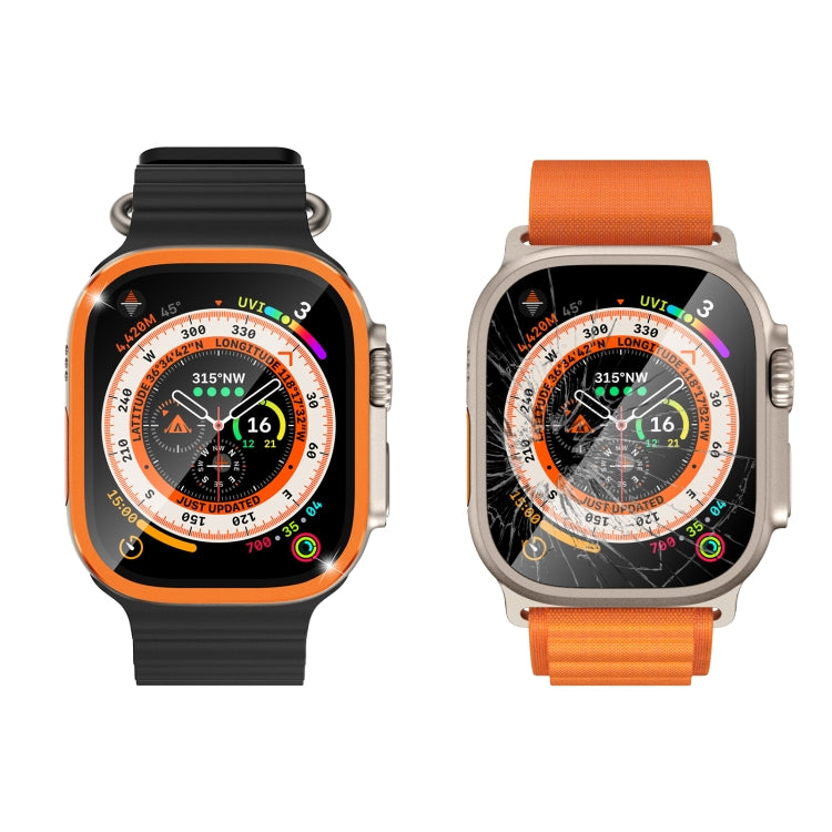 Aluminum Alloy Frame Integrated Tempered Film, For Apple Watch Ultra 49mm