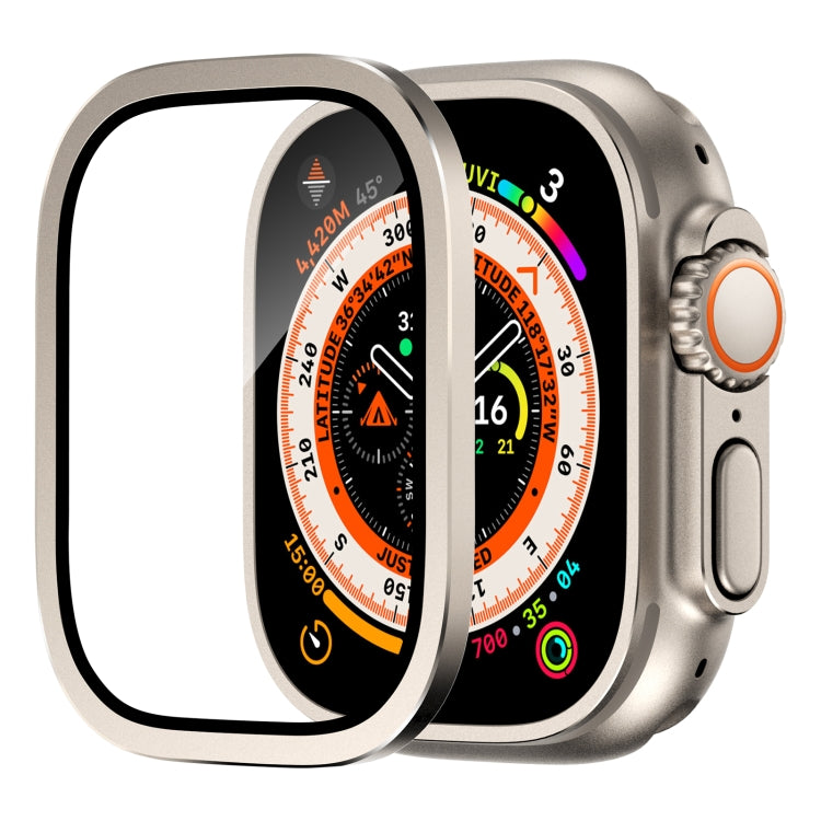 Aluminum Alloy Frame Integrated Tempered Film, For Apple Watch Ultra 49mm