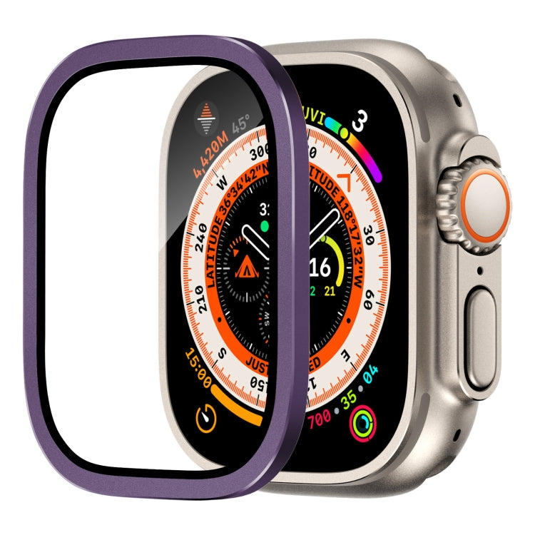 Aluminum Alloy Frame Integrated Tempered Film, For Apple Watch Ultra 49mm