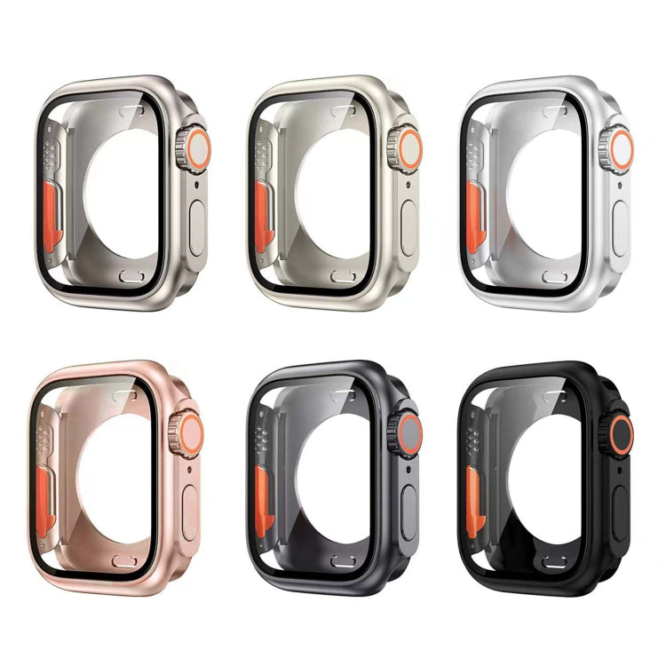 Change to Ultra 49mm All-Inclusive Film Hybrid PC Watch Case, For Apple Watch Series 9 / 8 / 7 45mm, For Apple Watch Series 6 / 5 / 4 / SE 40mm, For Apple Watch Series 6 / 5 / 4 / SE 44mm, For Apple Watch Series 9 / 8 / 7 41mm