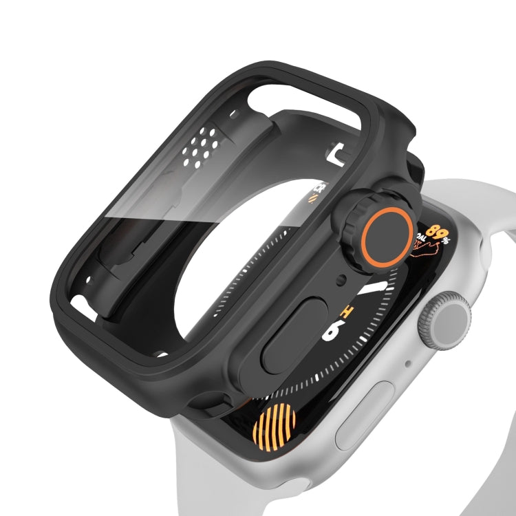 Change to Ultra 49mm Waterproof All-Inclusive Film Hybrid PC Watch Case, For Apple Watch Series 6 / 5 / 4 / SE 40mm, For Apple Watch Series 6 / 5 / 4 / SE 44mm, For Apple Watch Series 9 / 8 / 7 45mm, For Apple Watch Series 9 / 8 / 7 41mm
